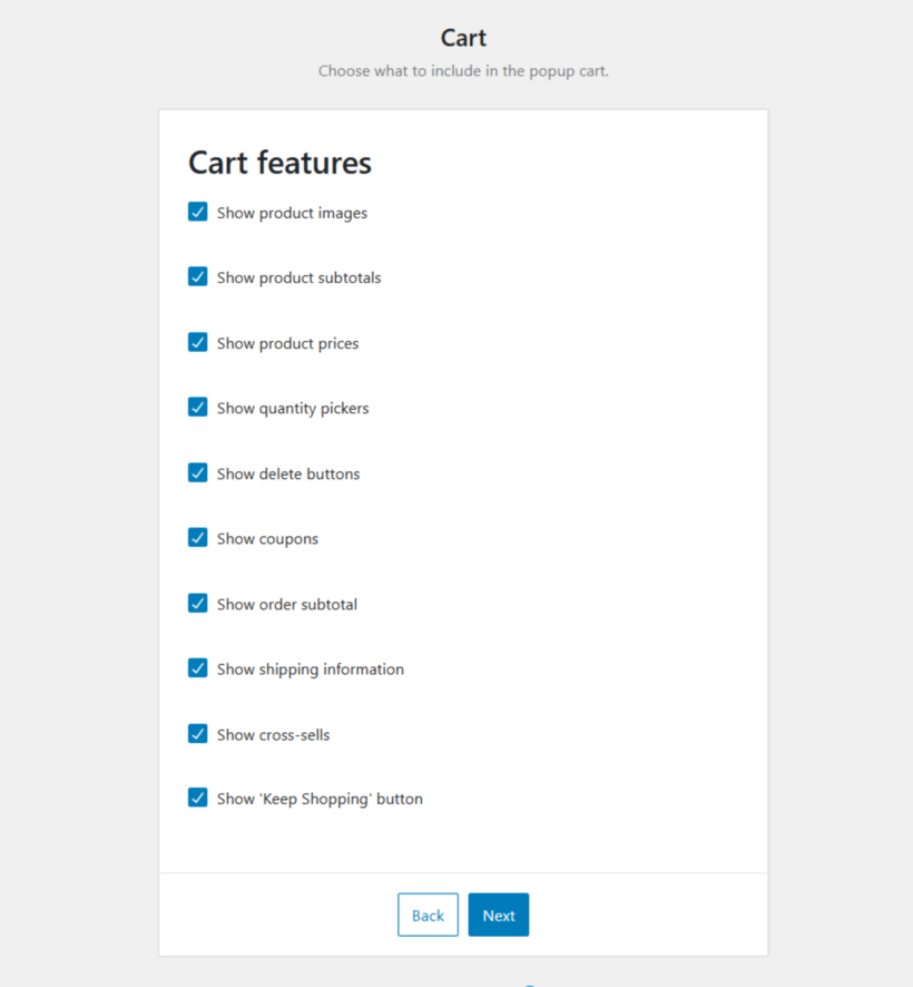 WooCommerce Fast Cart - Setup wizard 4