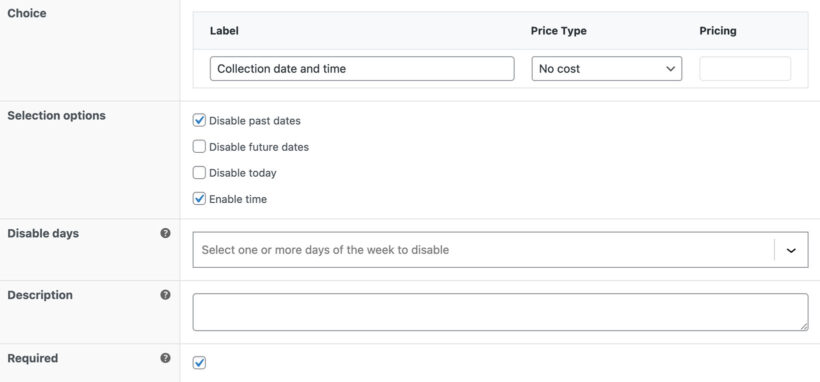 WooCommerce bookable product with date