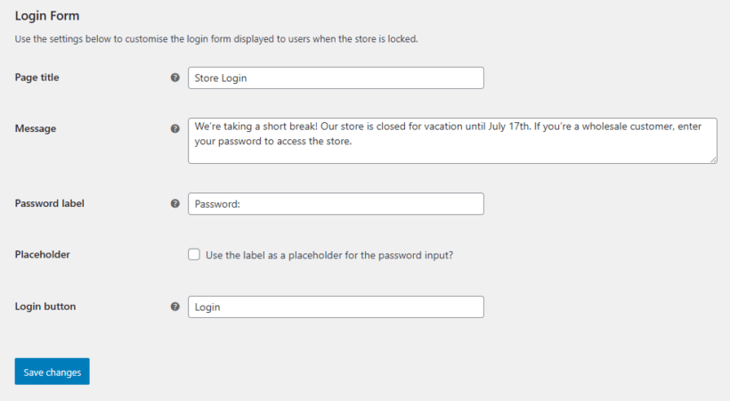 Enter vacation message
