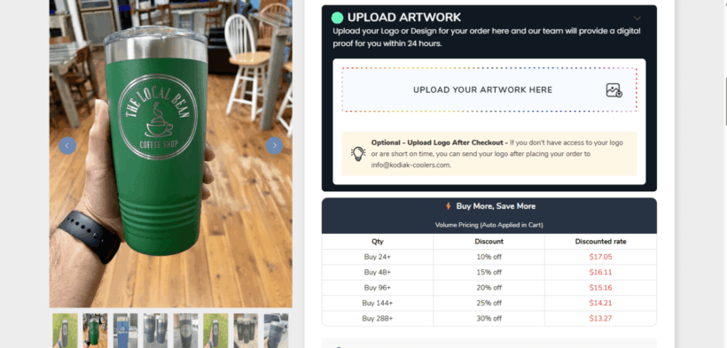 shopify quantity price breaks Kodiak-Wholesale