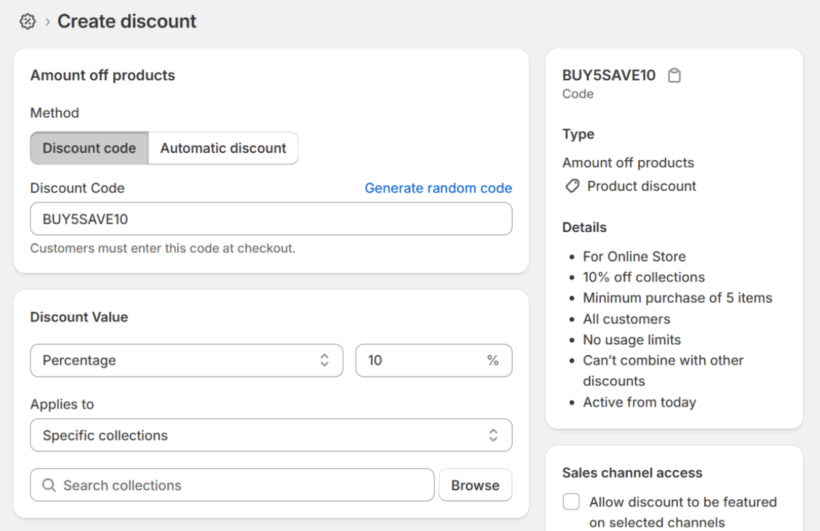 shopify quantity price breaks - native feature 1