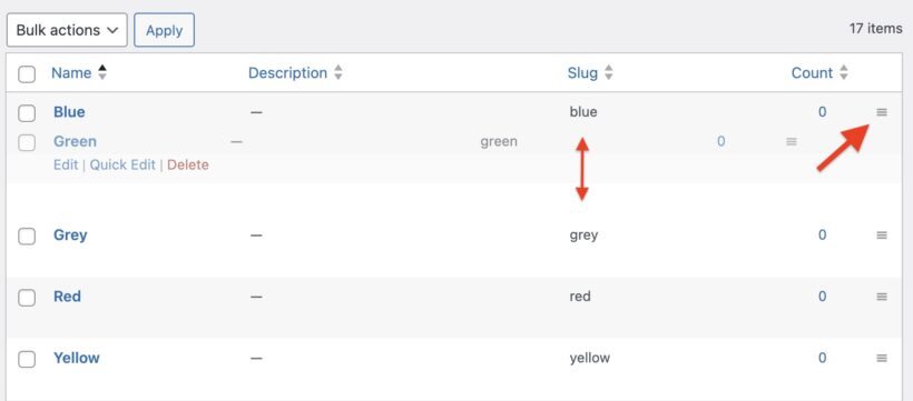How to reorder WooCommerce attributes