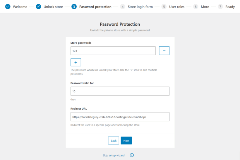 WooCommerce Private Store - setup wizard 3