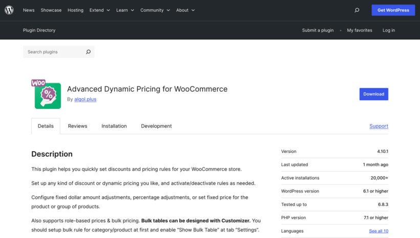 Advanced Dynamic Pricing for WooCommerce