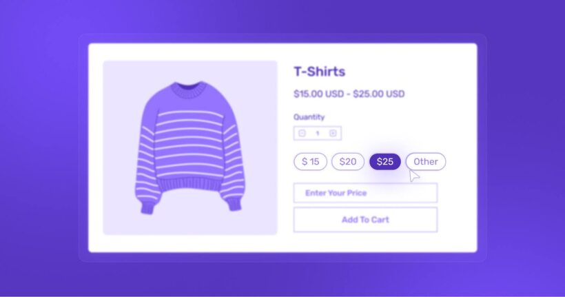 Predefined pricing options Shopify