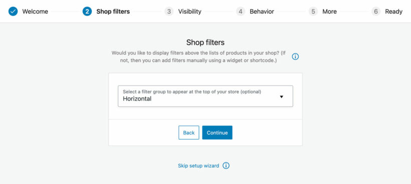 Add product filters to shop and category pages