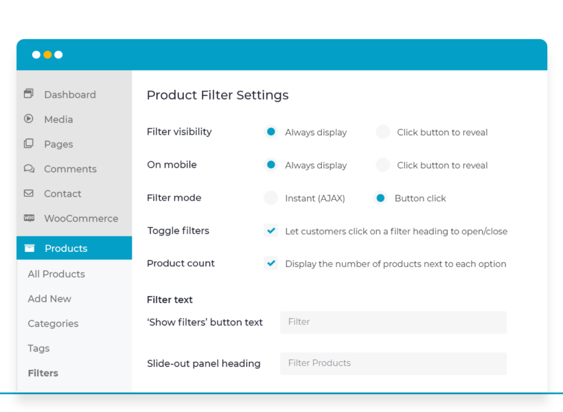 WooCommerce product filters plugin