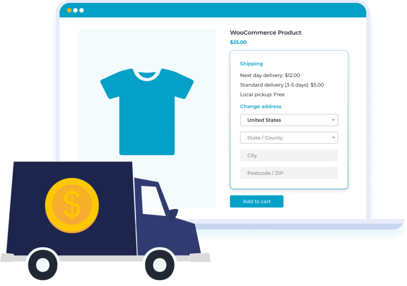 WOOCOMMERCE PRODUCT PAGE SHIPPING CALCULATOR