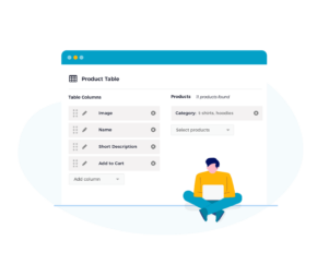 Gutenberg Block WooCommerce Product Table